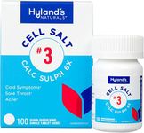 Hyland's Cell Salt No. 3 Calc Sulph 6X Tablets, Cold Relief, Natural Homeopathic Relief of Colds, Sore Throat, Acne, Quick Dissolving Tablets, 100 Count