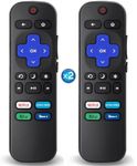 2Pcs Replacement Remote Control Com