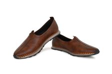 BIGBOON Men's Ethnic Shoes in Sport Style in Coffee