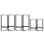 Hikinlichi 3 Pack Plate Holders Organizers Upright Cabinet Dish Drying Racks Metal Plate Dish Organizers Racks Stands for Countertop and Cupboard Black