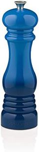 Le Creuset Moulin à Poivre, Corps Ultra Résistant ABS, 6,2 x 6,2 x 20,8 cm, Mécanisme en Céramique, Bleu Marseille (Bleu)