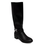 Nautica Women's Tall Shaft Riding Boots: Stylish Knee-High Dress Shoes for Fall & Winter, Black-ginita X, 8