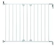 Safety 1st Wall Fix Extending, Safety Gate (Screwfix), Door and Stair Gate, Baby Gate also suitable for Dogs, Six Months to Two Years, Metal White (Pack of 1)