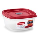 Rubbermaid Easy Find Lids 5-Cup Food Storage and Organization Container, Racer Red