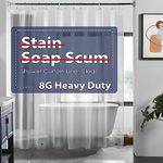 2 Pack 8G Heavy Duty Clear Shower C