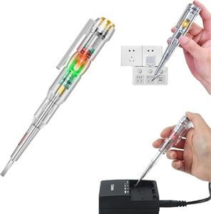 JELVI High-Brightness Intelligent Voltage Tester Pen - Multi-function LED Test Pen with Screwdriver for Electric Power Testing, Voltage Tester Detector (1Pcs)