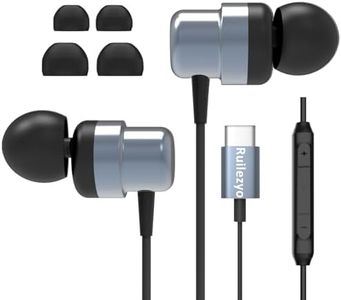USB C Headphones for iPhone 16 15/15 Pro/15 Pro Max/15 Plus Samsung Galaxy S23 S22 S24 Ultra S21 FE S20 for iPad Pro/Pixel 8 Pro 7a Magnetic Wired Earbuds in-Ear Microphone Volume Control HiFi Stereo