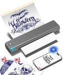 Phomemo M08F Tattoo Printer A4 Tattoo Transfer Stencil Printer, Thermal Tattoo Machine with 10pcs Transfer Paper, Tattoo Printer for Tattoo Artists & Beginners, Compatible with Smartphone & PC