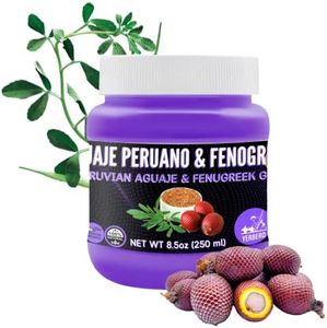 YERBERO - 100% All Natural Peruvian Aguaje + Fenugreek Gel 8.8oz (250gr) - Gel De Fenogreco Con Aguaje Peruano - 100% Natual, No Aditivos, Con Semillas Reales De Fenogreco. For Breasts and Butt.