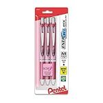 Pentel® EnerGel® RTX Retractable Liquid Gel Pens, Medium Point, 0.7 mm, 54% Recycled, Assorted Barrel Colors, Black Ink, Pack Of 3 Pens