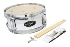 PURE GEWA Chester F893000 Street Percussion Junior Marching Drum,white, silver, beige