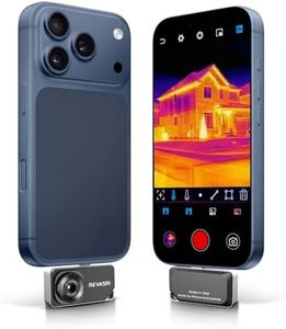 REVASRI Thermal Camera for iPhone and Android, 320×240 Super IR Resolution Thermal Imaging Camera, -4℉ to 842℉ Temp Range, Compatible with USB-C iOS & Android Device