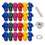 Reznor Premium Climbing Holds Set for Rock Climbers - 24 Durable Stone-Inspired Grips