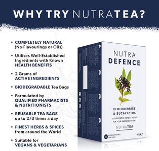 Nutra Tea NutraDefence Cold & Flu Herbal Tea – 120 Bags