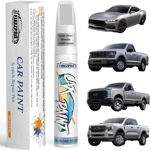 FIXEZPRO Iconic Silver Metallic(JS/M7432A) Touch Up Paint for Ford, Car Paint Scratch Repair Remover Pen Color Exact Match, Quick and Easy Fix Automotive Chips and Nicks Scuff