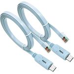 USB Console Cable USB to RJ45 Serial Port Connection Cable Router/Switch Basic Accessory 2Pack