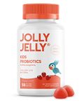 Kids Probiotics Tapioca Gummies - 60 Vegan Gummies - 5B CFU Bacillus Coagulans Live Bacterial Cultures Per Serving - Age 4+, Strawberry Flavour (1 Month Suppy) by Jolly Jelly