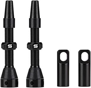 Tubeless Value Stems 40mm LITEONE Premium No Leak Tubeless Presta Valve Stems Kits with Integrated Value Core Remover Tool and Valve Stem Caps Fit Most Bicycle Tubeless Rims Pair Black