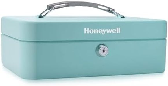 Honeywell Safes & Door Locks 6112TL Standard Steel Cash Box with Key Lock, Black