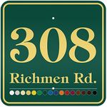 House Address Sign, House Number Plaque, 18x18 Inch Reflective, .080 Aluminum, 16 Font Colors, 20 Font Styles, Reflective Option, USA Made by My Sign Center (Simple - All)