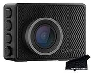 Garmin Dash Cam 47, 1080p, 140-degree FOV, Remotely Monitor Your Vehicle and Signature Series Cloth