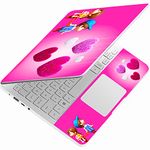 Glossydesigns™ Laptop Skin Sticker Laptop Cover Laptop Skin 15.6 inch Sticker Compatible with Dell/HP/Lenovo/Acer/Sony All Laptop Size Upto 15.6 Inches- Girl and Boy Pink Heart Sticker