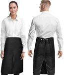 Under NY Sky No-Tie Black Apron – C