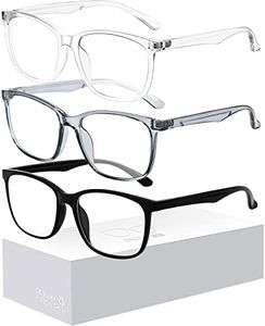 Blue Light Blocking Glasses for Women Men - 3Pack Computer Reading/Gaming/TV/Phones Glasses Anti Eyestrain & UV Glare