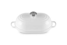 Le Creuset Enameled Cast Iron Signature Oval Bread Oven, 11.5 inch, White