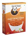 HEALTHY PANDA Uttar Karnatakas Famous Pounded Peanut Garlic Chutney Powder/Groundnut Chutney Powder, 100 g x Pack of 4