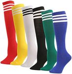 Striped Knee High Tube Socks Colore