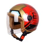 Motorcycle Helmet for Kids, Cute Children's Motocross Motorcycle Open Face Helmet Comfortable Motos Safety Helmets for Kids, ECE Approved Scooter Helmet 6