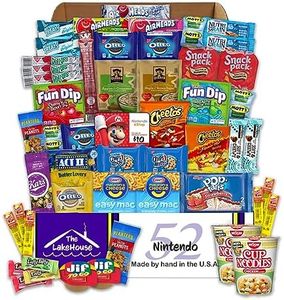 LakeHouse Student 52 College Care Package with Nintendo Gift Card - College Essentials Snack Box - College Snack Boxes Care Packages for College Students Gift Basket - College Dorm Room Essentials