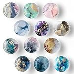 Poitvd 12Pcs Glass Strong Magnetic 