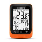 COOSPO BC107 Bike Computer GPS Wireless, ANT+ Cycling Computer GPS with Bluetooth, ANT+ Bicycle Computer GPS with 2.4 LCD Screen, Bike Speedometer with Auto Backlight