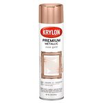 Krylon K01600007 Premium Metallic Aerosol Paint, 8 oz, Rose Gold, 6 1