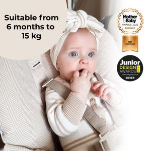 My Babiie Premium Highchair – Oatmeal Beige Baby Feeding Chair