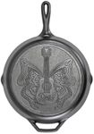 Lodge Cast Iron 12 Inch Skillet with Dolly Logo