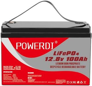 LiFePO4 Battery 12V 100Ah Lithium Iron Phosphate Battery Built-in BMS Max 5000 Deep Cycles Life Cycle Lithium Battery for RVs, Solar Systems, Golf Carts, UPS, Camping, Boats and More