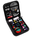 Portable Mini Sewing Kit, BiaoGan Emergency Sewing Accessories, Small Compact Sewing Kit for Travel, Beginner, Home, Best Gift for Girls, Adults (58p Small)