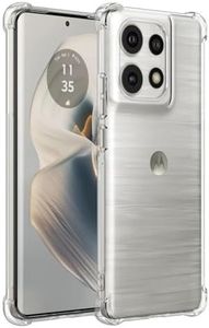 FORZARMOR Case for Motorola Edge 50 Neo 5G (6.4 Inch), Transparent Cell Phone, Airbag Shockproof Rugged Shield Clear Cover (for Moto Edge 50 Neo)