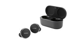 Denon PerL Pro True Wireless Earbuds - Adaptive Active Noise Cancelling, Personalized Sound with Masimo Adaptive Acoustic Technology, Spatial Audio, 32Hr-Battery Life, Wireless Charging, Black