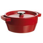 Pyrex Slow Cook 4936877 Casserole Pan Round 3.6 L Cast Stainless-Steel Red by Pyrex