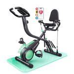 2026 Toputure Exercise Bike with LCD Display, 5-in-1 Folding Exercise Bike with App 16-Level Magnetic Resistance, Ultra-Quiet Flywheel 310LBS Capacity and Upgraded Comfort Seat Cushion