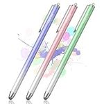 Stylus Pens for Touch Screens (3 Pack), Fiber Tips & High Sensitivity Universal Stylus Pen, Compatible with iPad/iPhone/Android/Tablets and Other Capacitive Touch Screens Devices