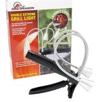 BBQ Dragon Double Extreme Grill Light, Powerful Super Bright BBQ Light – 360 Degree Flexible Gooseneck LED Work Light, Heat Resistant Aluminum Portable Light and Stainless Steel Gooseneck