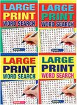 WF Graham Set of 4 Large Print A5 Size 74 Page Word Search Puzzle Books