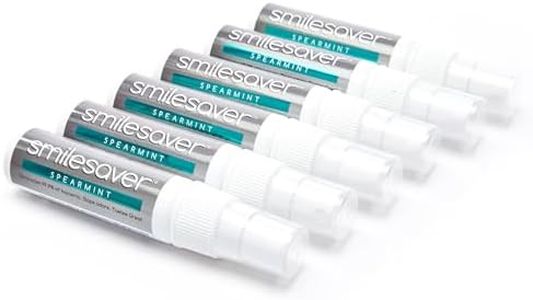 Smilesaver Retainer Cleaner Spray – Invisalign, Mouth Guard, and Denture Cleaner – Quick Oral Care for Aligner & Retainer Hygiene – Natural, Portable & Minty Fresh Oral Care Products (1oz) (Pack of 6)