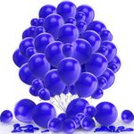 Blue Balloons 12 Inch Blue Latex Balloon Round Party Ballons for Birthday Graduation Baby Shower Baseball Nautical Gender Reveal Wedding Party Decorations 10 Pack