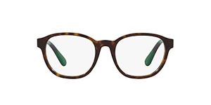 Polo Ralph Lauren Men's PH2228 Prescription Eyewear Frames, Dark Havana/Demo Lens, 52 mm